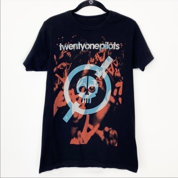 TWENTY ONE PILOTS Black Graphic Band Tee Top - Picture 2 of 5